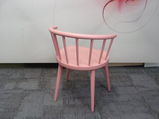 Andy Thornton pink W lounge chair 