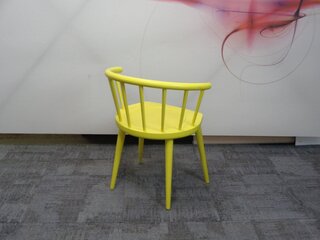 Andy Thornton yellow W lounge chair