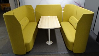 additional images for Kinnarps Fields 6 Seater Booth in Mustard