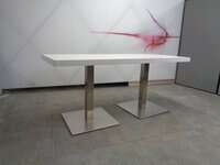 additional images for 1710 x 700mm Chrome and White Table