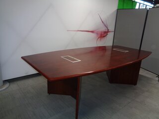 Cherry Veneer Boardroom Table