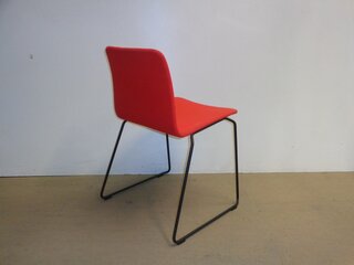 Red fabric chair