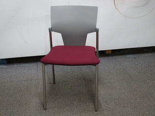 additional images for Pledge Ikon Chair in Grey and Burgundy