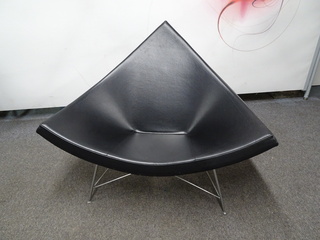 additional images for Vitra Coconut Chair in Black Leather