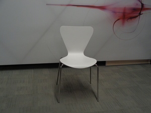 additional images for White stacking chair