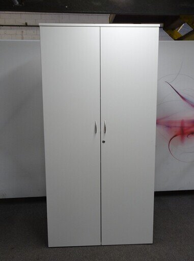2000h mm Tall White Wooden Cupboard