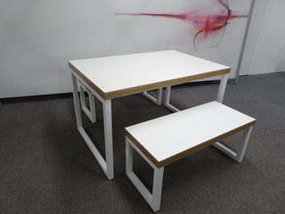 additional images for Frovi Block Bench & Table Set 1200w mm
