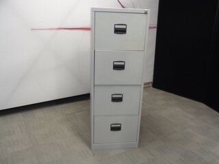 Grey 4 Drawer Filing Cabinet