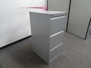 additional images for Bisley 3 Drawer Grey Metal Filing Cabinet
