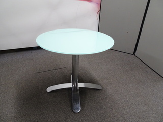 additional images for 800dia mm Frosted Glass Circular Table