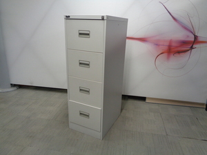additional images for Grey 4 Drawer Filing Cabinet