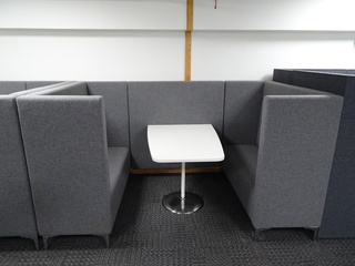 additional images for 4 Seater Booth in Grey with Freestanding Table