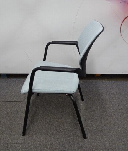 Konig  Neurath Nook Meeting Chair in Pale Blue