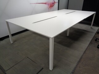 1600w mm White Techo Bench Desks