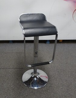additional images for Low Back Chrome and Black Bar Stool