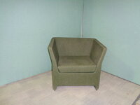 additional images for Green Fabric Tub Chair