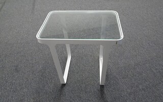 additional images for NaughtOne White Glass Coffee Table 460mm h