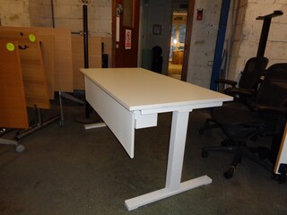 Freestanding White Desk