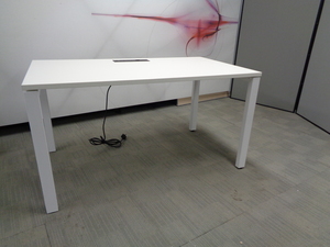 additional images for Freestanding White Desk 1400w