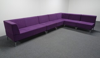 additional images for Large Purple Corner Sofa