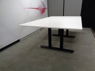 White Boardroom Table 2000mm W
