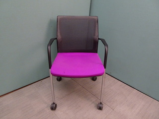additional images for Orangebox Workday 4 Leg Armchair in Purple