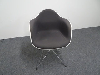 additional images for Vitra Eames DAR Armchair in Grey and White