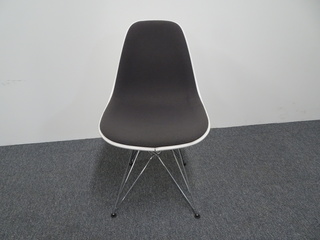 additional images for Vitra Eames Side Chair DSR in Grey and White