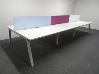 additional images for Assman TriASS 1400w mm Bench Desks with Perspex Screens