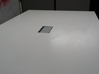 White Boardroom Table 
