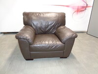 additional images for Brown Leather Armchair