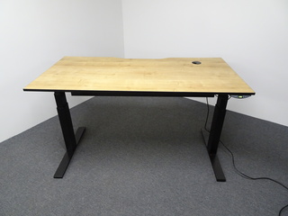 additional images for 1600w mm Techo Electric Desk with Oak Top