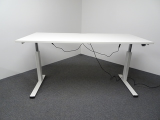 additional images for 1800w mm White and Chrome Electric Desk
