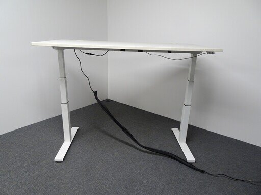 Electric Desk Width Adjustable Beam 1200-1800mm in White