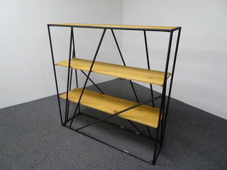additional images for Oak Shelving Unit with Iron Frame