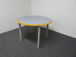 additional images for 1000dia mm Circular Table with Blue Top & Grey Legs
