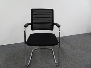 additional images for Interstuhl Black Mesh Back Meeting Chair