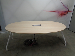 additional images for Light Oak Oval Table 2000w mm
