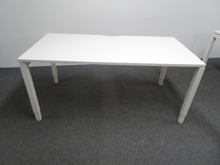 additional images for 1600w mm Freestanding Desk with White Frame