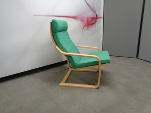additional images for Green and Beech Lounge Chair