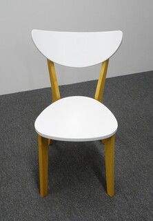 additional images for Café Chair in White and Oak
