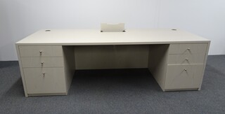 additional images for 2430w mm Large Executive Desk in Light Oak
