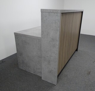 additional images for Concrete Effect Grey Reception Counter