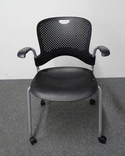 additional images for Herman Miller Caper Black Chair on Castors