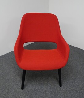additional images for Pedrali babila Armchair in Red Fabric