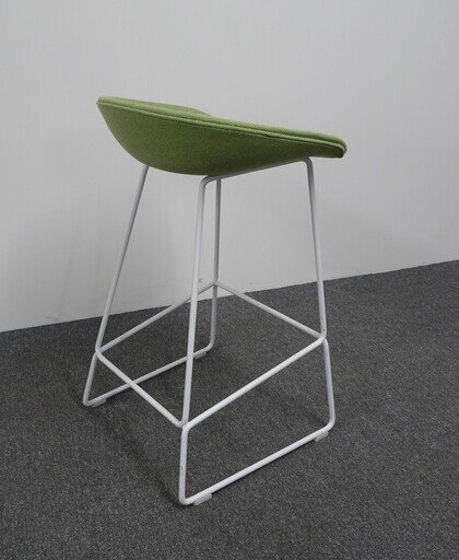 Hay Low Back Bar Stool in Green