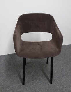 additional images for Pedrali bablia Armchair in Brown Faux Suede