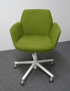 additional images for Haworth Poppy Chair in Green Fabric