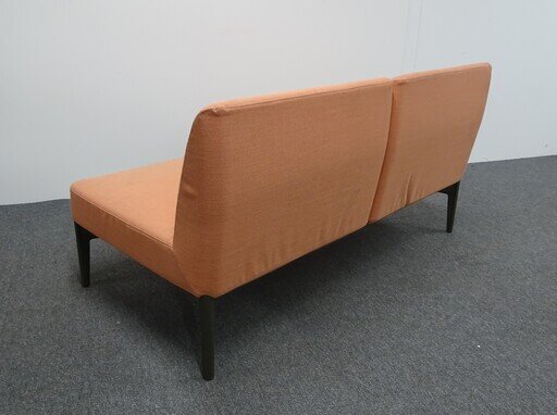 Pedrali 2 Seater Orange Fabric Sofa