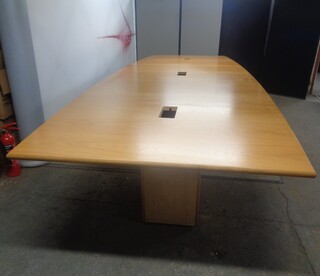 4500 x 1600mm Oak Veneer Conference Table 